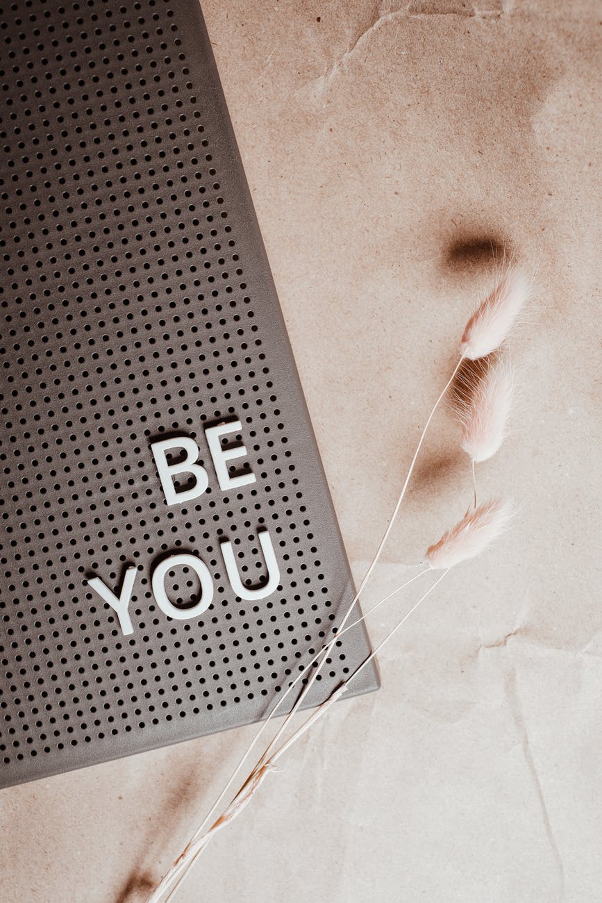 the phrase be you on a pin board